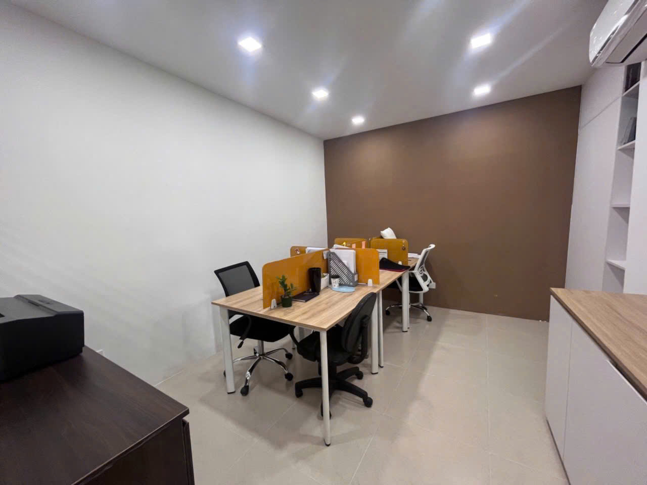Private office shared desk